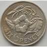 Замбия 6 пенсов 1964 КМ1 XF арт. 9253