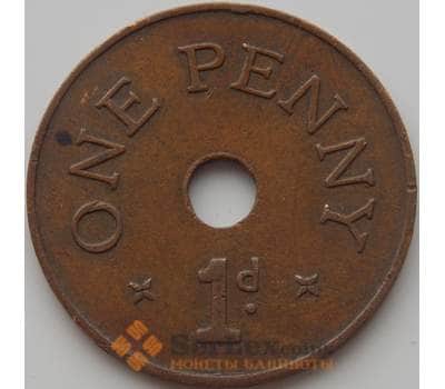 Монета Замбия 1 пенни 1966 КМ5 VF арт. 9252