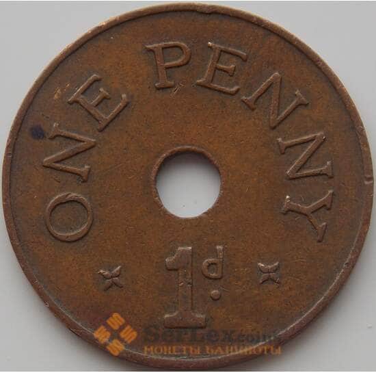 Замбия 1 пенни 1966 КМ5 VF арт. 9252