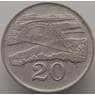 Зимбабве 20 центов 1980-1997 КМ4 VF арт. 9261