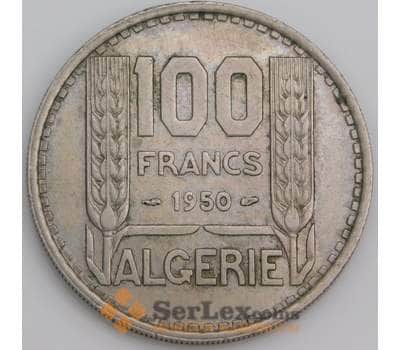 Алжир монета 100 франков 1950 КМ93 XF арт. 45959