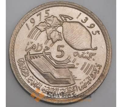 Марокко монета 5 дирхамов 1975 Y64 аUNC арт. 44863