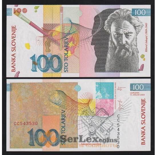 Словения 100 толаров 2003 Р31 UNC арт. 53828