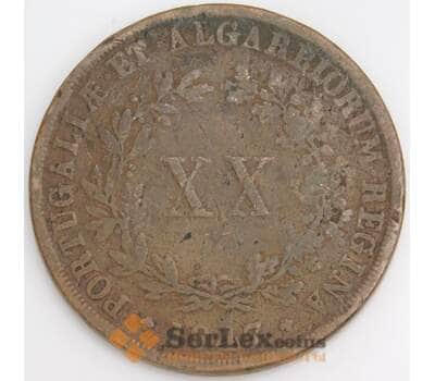 Португалия монета 20 рейс 1847 КМ482  VG арт. 45721