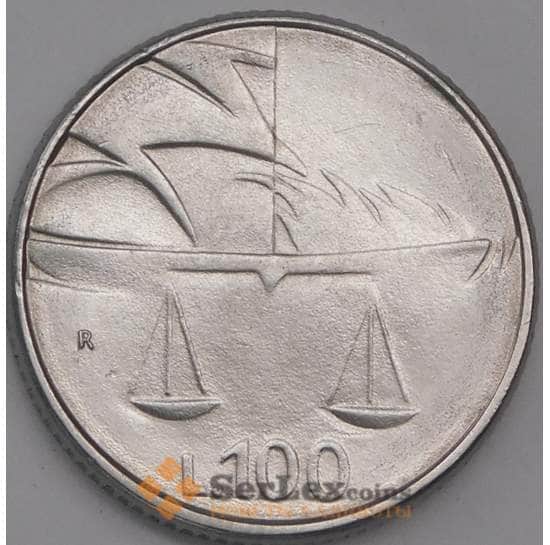 Сан-Марино монета 100 лир 1990 КМ254 UNC Шестнадцать веков истории арт. 41561