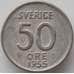 Монета Швеция 50 эре 1955 КМ817 VF арт. 11856