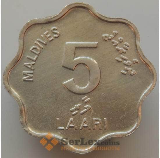 Мальдивы 5 лаари 1984-1990 КМ69 UNC (СГ) арт. 9011