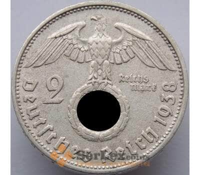 Монета Германия 2 марки 1938 D КМ487 VF арт. 8919