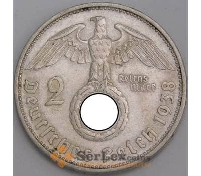 Монета Германия 2 марки 1938 A КМ487 XF арт. 8917