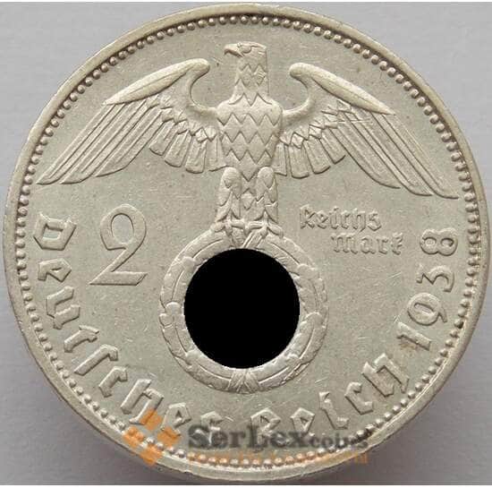Германия 2 марки 1938 A КМ93 XF арт. 8909