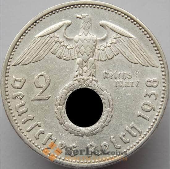 Германия 2 марки 1938 A КМ487 VF+ арт. 8942