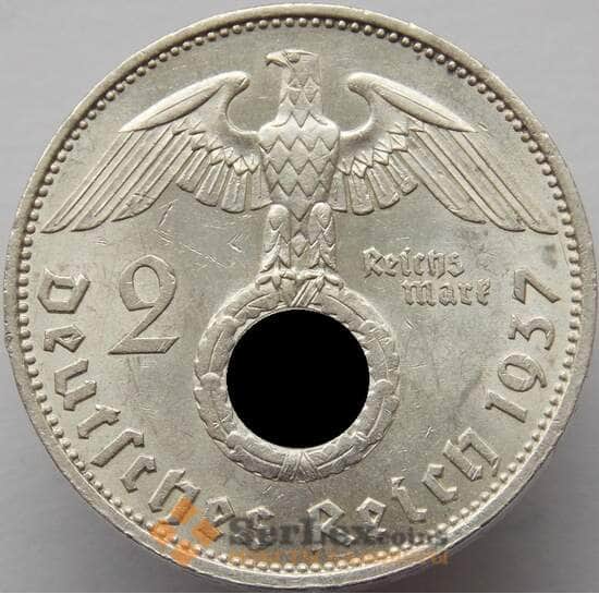 Германия 2 марки 1937 A КМ487 XF-AU арт. 8946