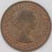 Монета Новая Зеландия 1 пенни 1958 КМ24.2 AU арт. 22774