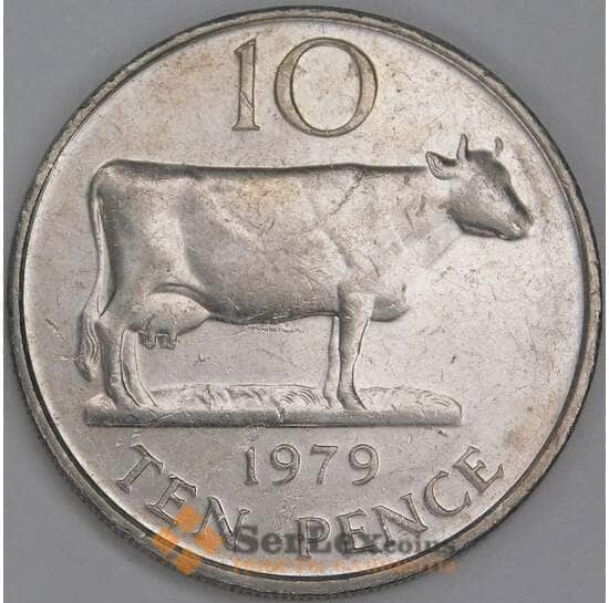Гернси 10 пенсов 1979 КМ30 XF арт. 54895 Гернси 10 пенсов 1979 КМ30 XF арт. 54895