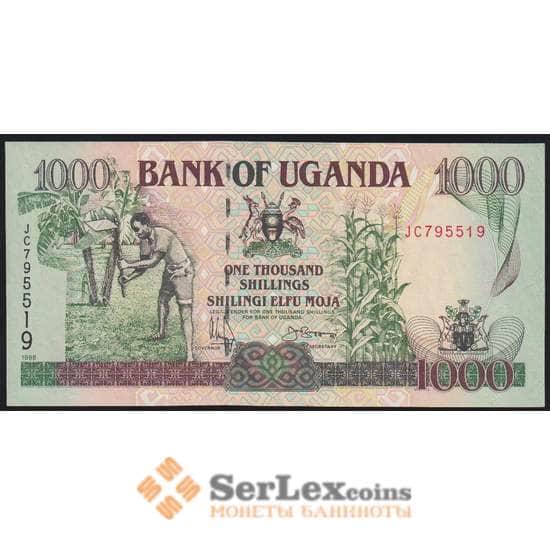 Уганда банкнота 1000 шиллингов 1998 Р36 UNC арт. 45043
