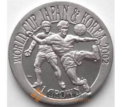 Монета Гибралтар 1 крона 2002 КМ983 BU Футбол Корея Япония арт. 13028