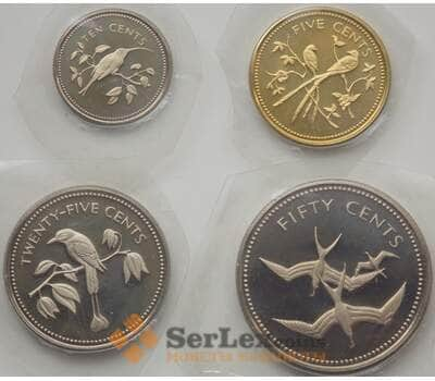 Монета Белиз набор 5 - 50 центов 1974 КМ39-42 Proof (4шт.) арт. 7854