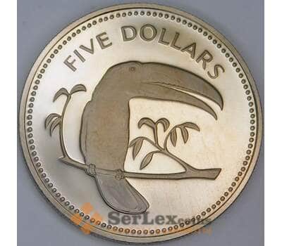 Монета Белиз 5 долларов 1974 КМ44 Proof арт. 7858