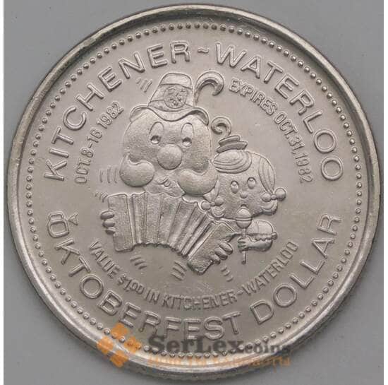 Канада 1 доллар 1982 Октоберфест UNC арт. 22922