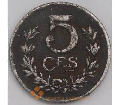 Люксембург монета 5 сантимов 1918 КМ30 VF арт. 43320