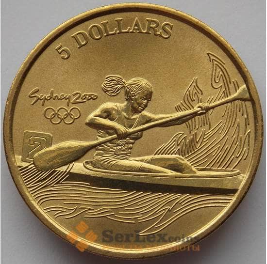 Австралия 5 долларов 2000 КМ377 BU Гребля Олимпиада Сидней (J05.19) арт. 17206