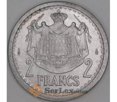 Монако 2 франка 1943 КМ121 UNC арт. 52657