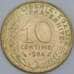 Франция 10 сантимов 1962-2001 КМ929 UNC арт. 57379