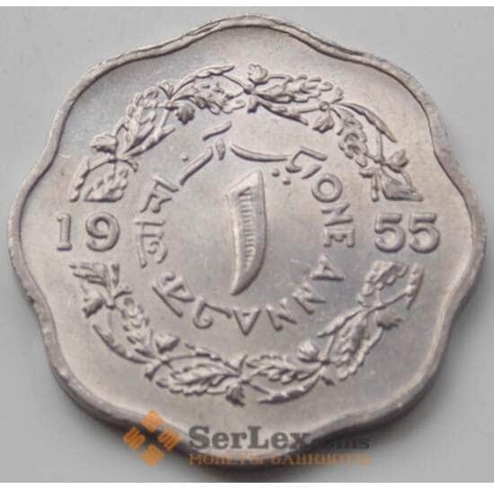 Пакистан 1 анна 1953-1958 КМ14 aUNC арт. 7267