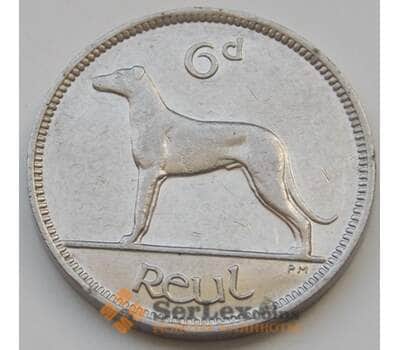 Монета Ирландия 6 пенсов 1939-1940 КМ13 XF арт. 7273