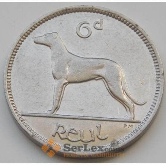 Ирландия 6 пенсов 1939-1940 КМ13 XF арт. 7273