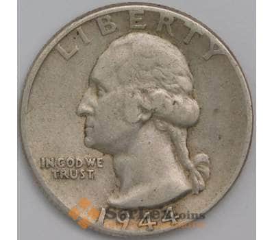 Монета США 1/4 доллара 1944 КМ164 XF арт. 39874