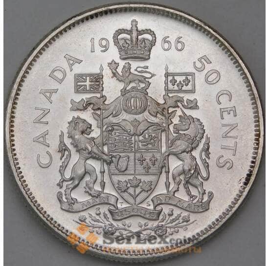 Канада 50 центов 1966 КМ63 BU  арт. 30742
