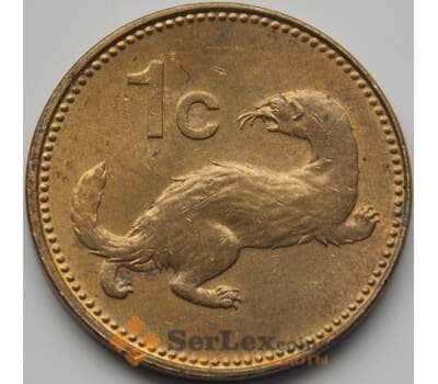 Монета Мальта 1 цент 1986 КМ78 AU арт. 7306