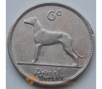 Монета Ирландия 6 пенсов 1942-1969 КМ13а VF арт. 6617