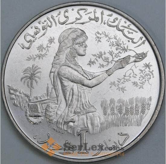 Тунис 1 динар 1983 КМ304 UNC арт. 55194 Тунис 1 динар 1983 КМ304 UNC арт. 55194
