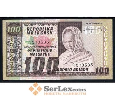 Мадагаскар 100 франков 1974 Р63 UNC арт. 38379