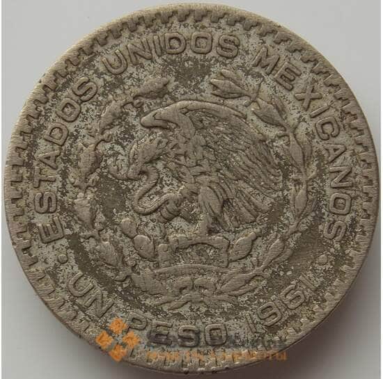 Мексика 1 песо 1961 КМ459 VF арт. 11822