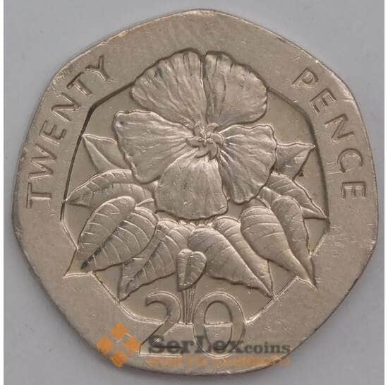 Острова Святой Елены и Вознесения монета 20 пенсов 2003 КМ21 aUNC арт. 44670