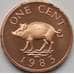 Монета Бермуды 1 цент 1983 КМ15 Proof арт. 7782