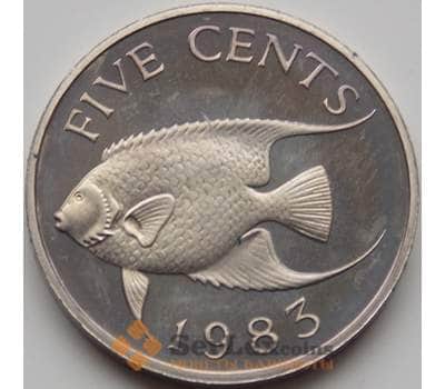 Монета Бермуды 5 центов 1983 КМ16 Proof арт. 7784