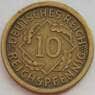 Германия 10 пфеннигов 1925 F КМ40 VF (J05.19) арт. 15074