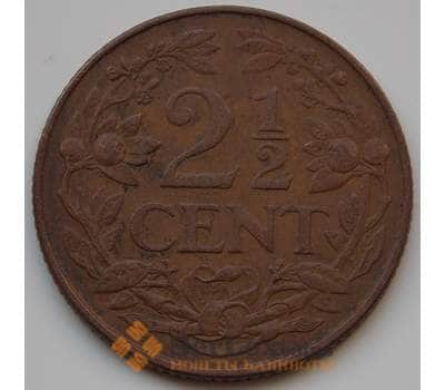 Монета Нидерландские Антиллы 2 1/2 цента 1965 КМ5 VF арт. 8305