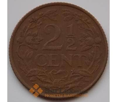 Монета Нидерландские Антиллы 2 1/2 цента 1956 КМ5 XF арт. 8304
