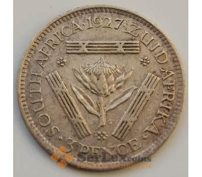 Монета Южная Африка ЮАР 3 пенса 1927 КМ15.1 VF+ арт. 8301