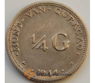 Монета Кюрасао 1/4 гульдена 1944 КМ44 VF арт. 8312