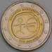 Греция монета 2 евро 2009 КМ227 UNC 10 лет евро арт. 46755