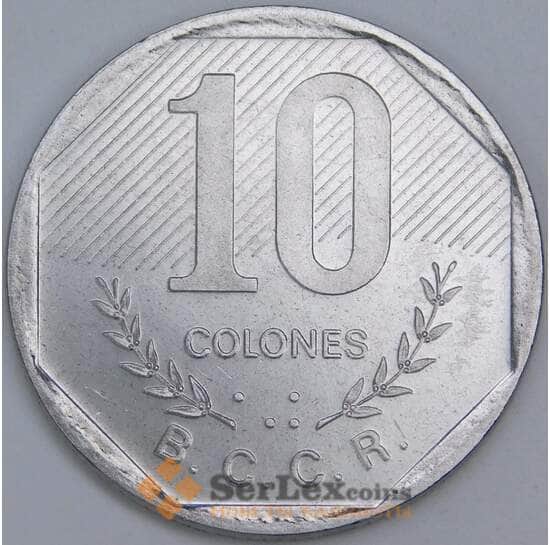 Коста-Рика 10 колонов 1992 КМ215.1 UNC арт. 57253
