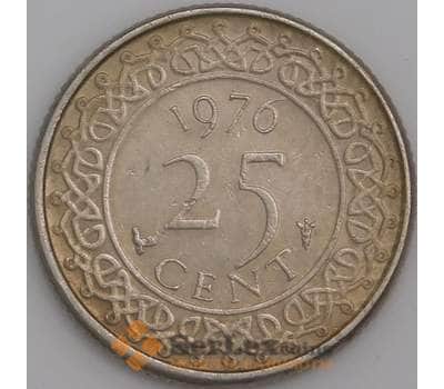 Суринам монета 25 центов 1976 КМ14 XF арт. 41496