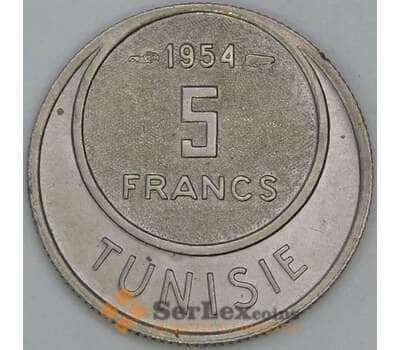 Тунис 5 франков 1954 КМ277 aUNC арт. 55225