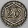 Италия 20 чентезимо 1918 КМ58 VF арт. 51019